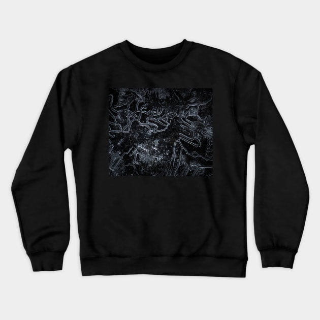 Marble black Crewneck Sweatshirt by daghlashassan